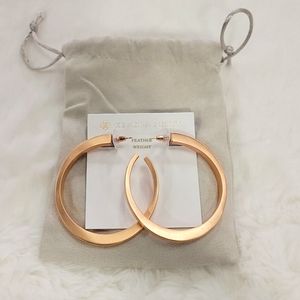 Kendra Scott Rose Gold Avi Hoop Earrings